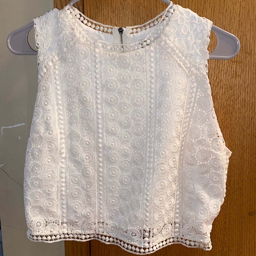 Lace tank top